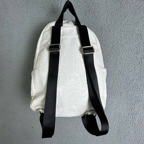Juicy Couture White/Ivory Embossed Logo Backpack main image 12